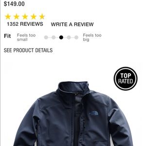 Navy Blue North Face Wind Breaker Jacket